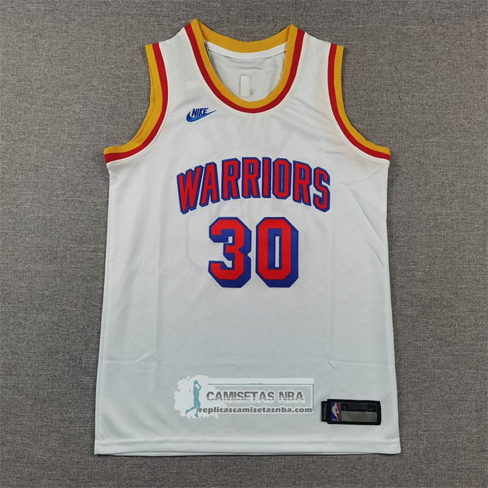 Camiseta Nino Golden State Warriors Stephen Curry NO 30 Classic 2024-25 Blanco